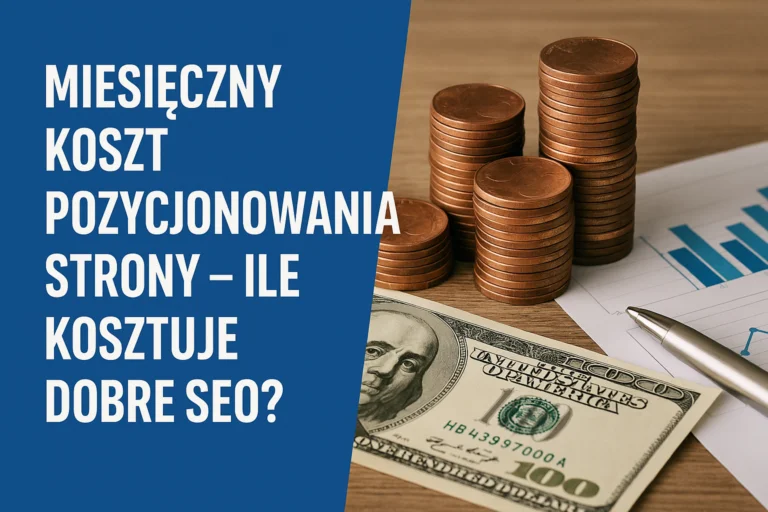 miesięczny koszt pozycjonowania strony